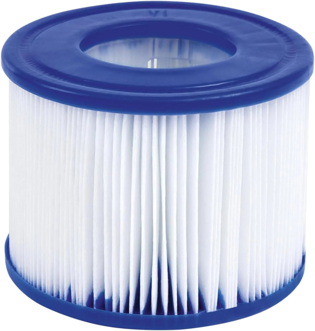 Coleman SaluSpa Atlantis AirJet 4 to 6 Person Inflatable Hot Tub Square Portable Outdoor Spa with 140 Soothing Jets with Cover, Blue