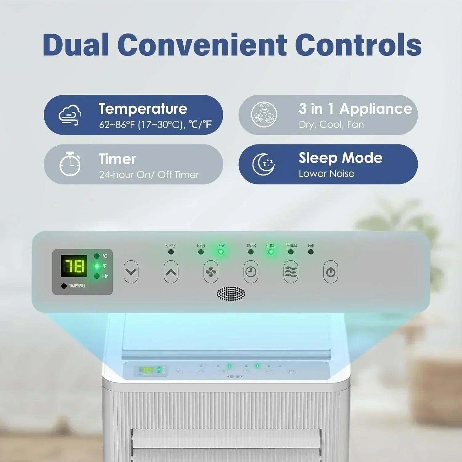 Air Choice Portable Air Conditioner 10000 BTU Air Conditioner Portable for Room Up to 450 Sq.Ft