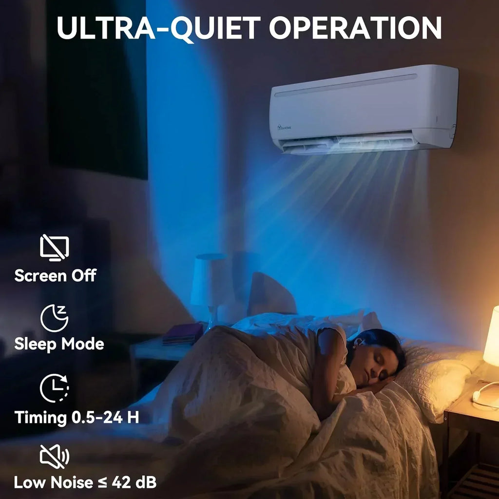 12000 BTU Mini Split Air Conditioner Heat Pump System Wifi Enabled 20 SEER2 115V Inverter Ductless