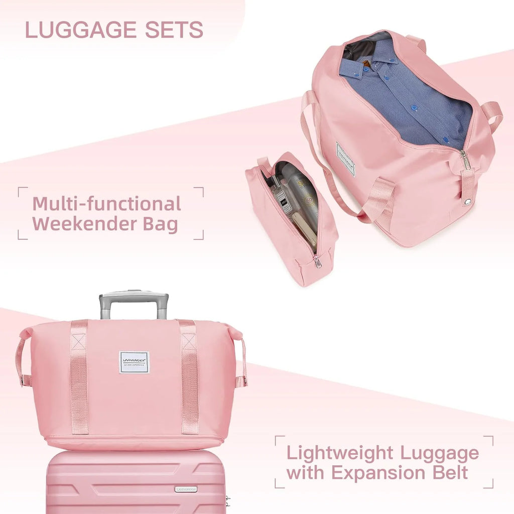 Luggage 6-piece hardshell expandable suitcase lightweight travel carry-on luggage set