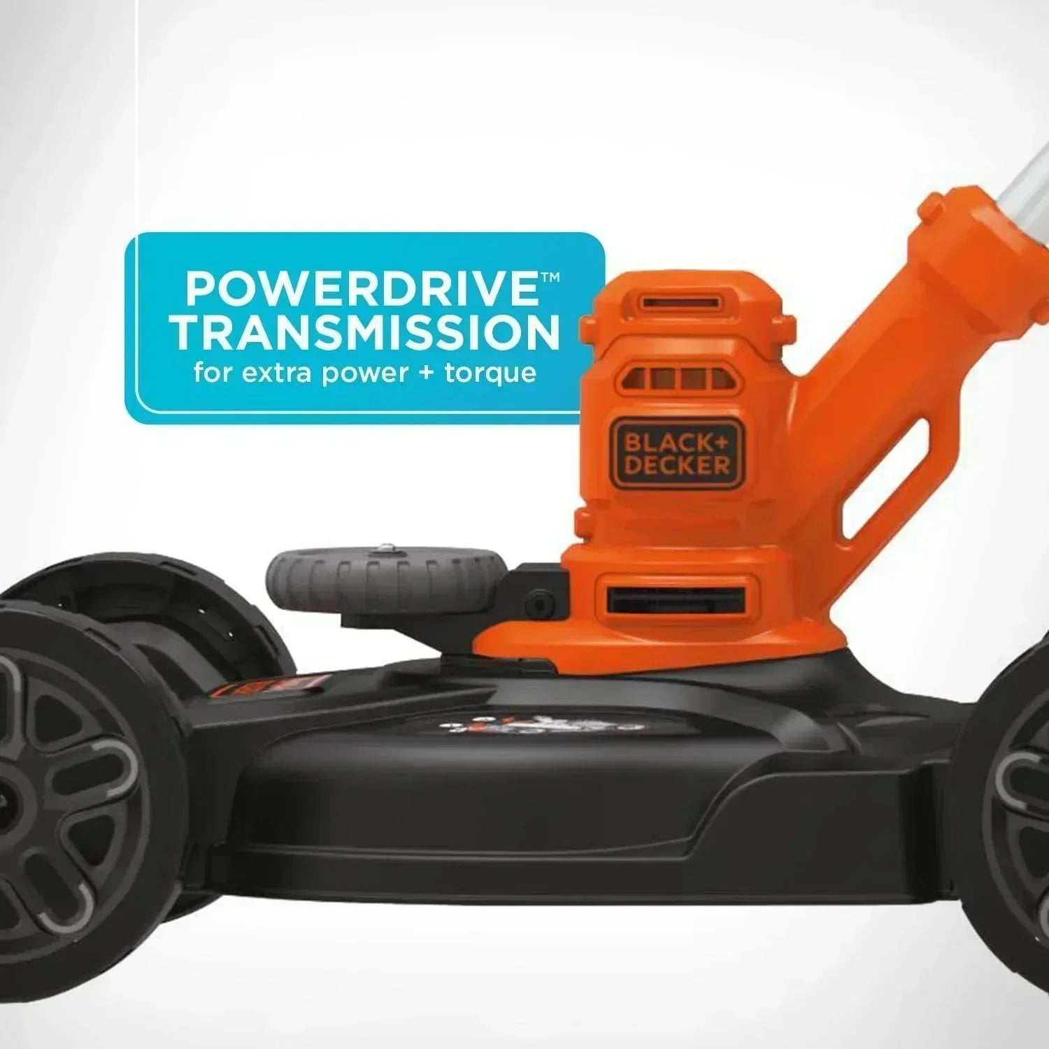 BLACK+DECKER 3-in-1 Corded Lawn Mower String Trimmer Edger 12-Inch