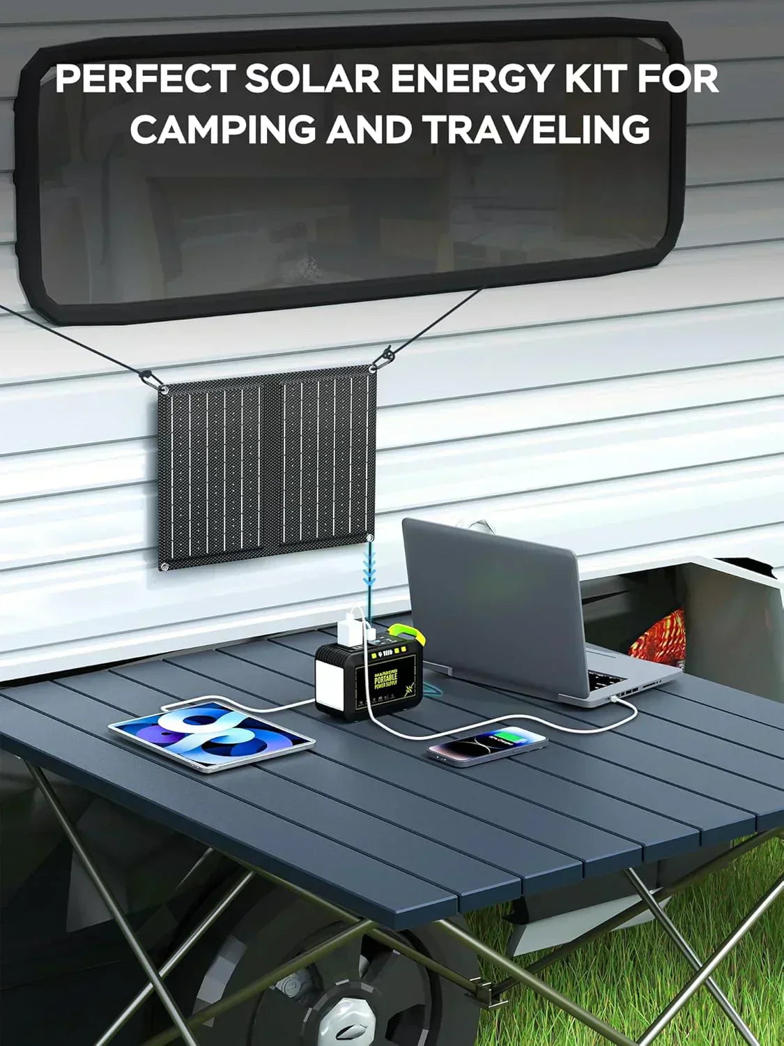Portable Power Station 88Wh Camping Lithium Battery Solar Generator Fast Charging Power Bank