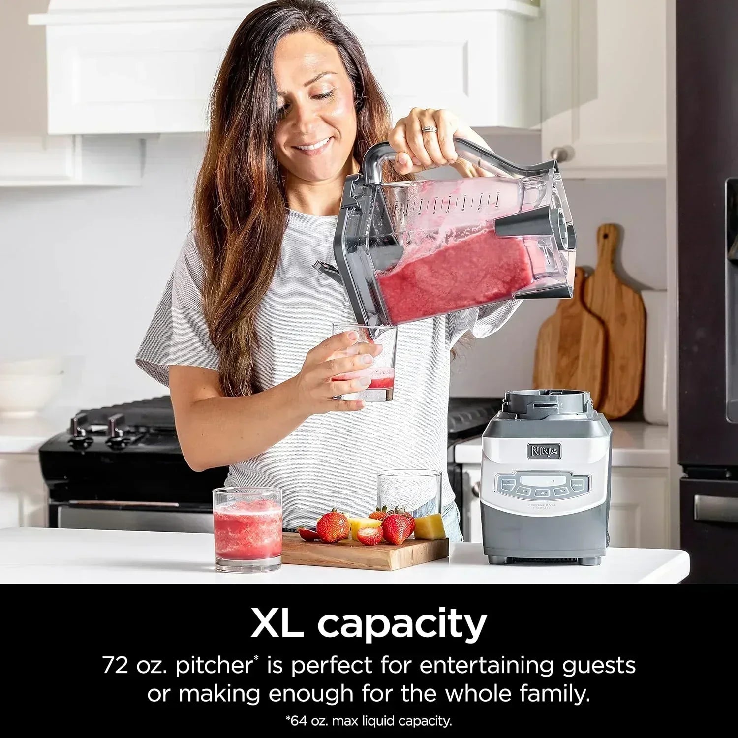 Ninja BL610 Professional 72 Oz Countertop Blender 1000-Watt Base Total Crushing Technology