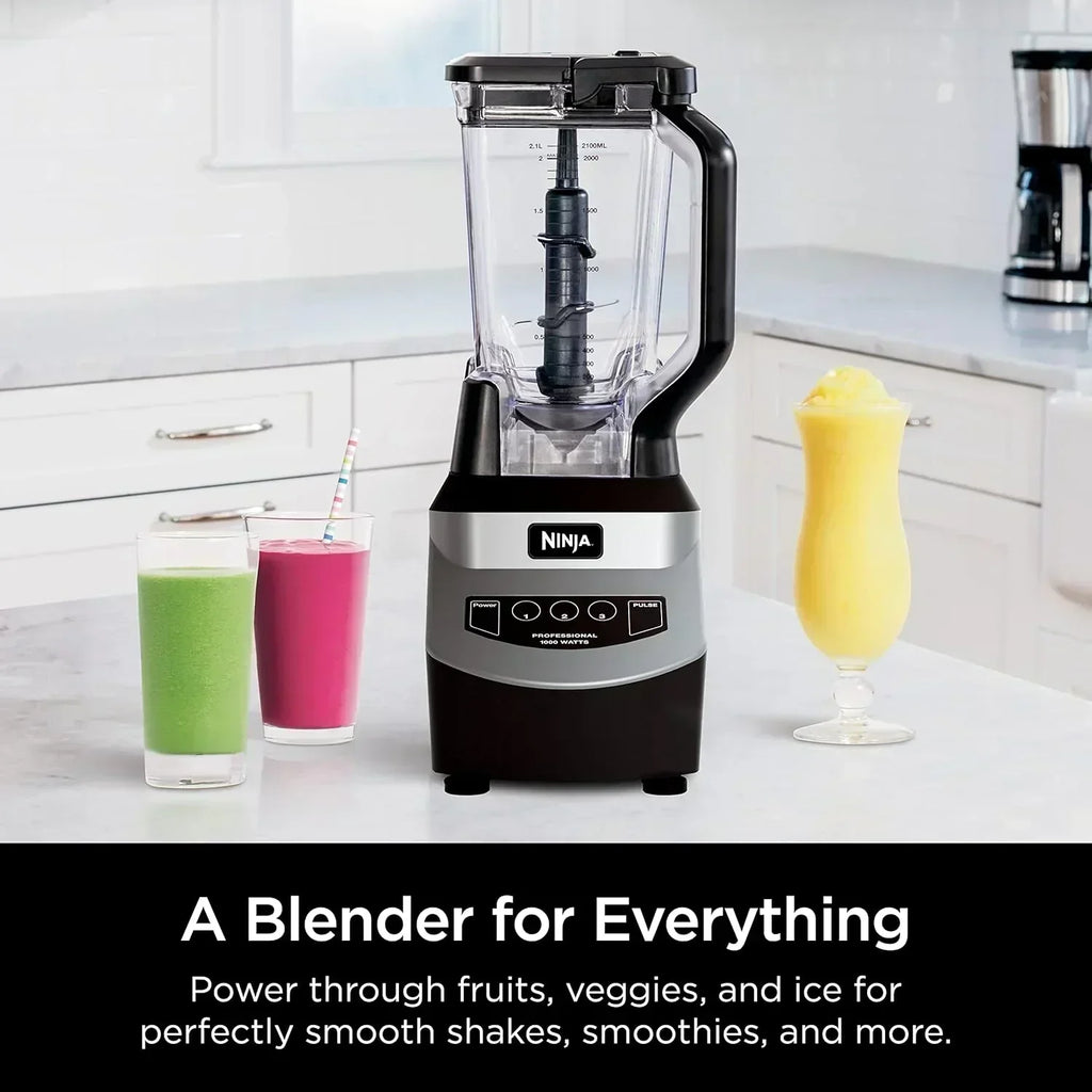 Ninja BL610 Professional 72 Oz Countertop Blender 1000-Watt Base Total Crushing Technology