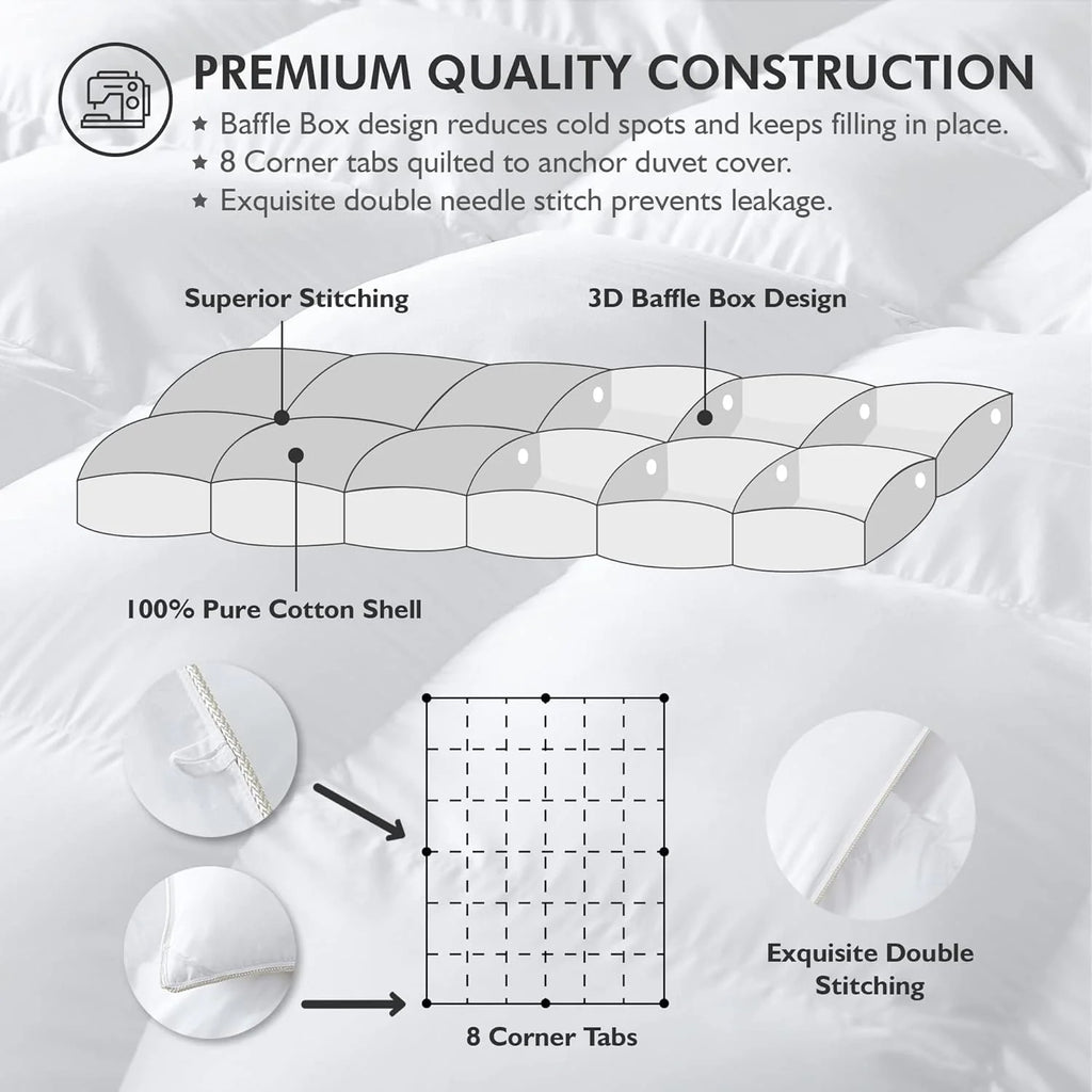 Baffle Box Design Comforter Duvet