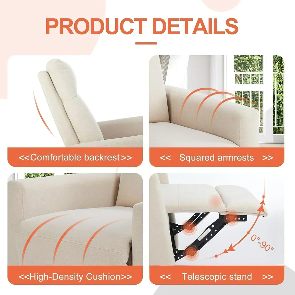 Sweetcrispy Massage Recliner Chair for Adults Adjustable Home Theater Seating