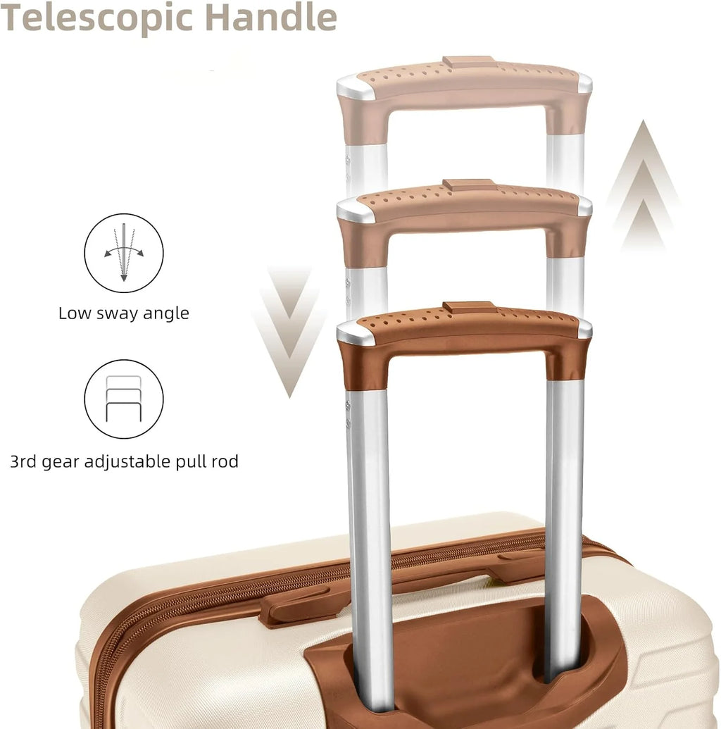 Luggage 6-piece hardshell expandable suitcase lightweight travel carry-on luggage set