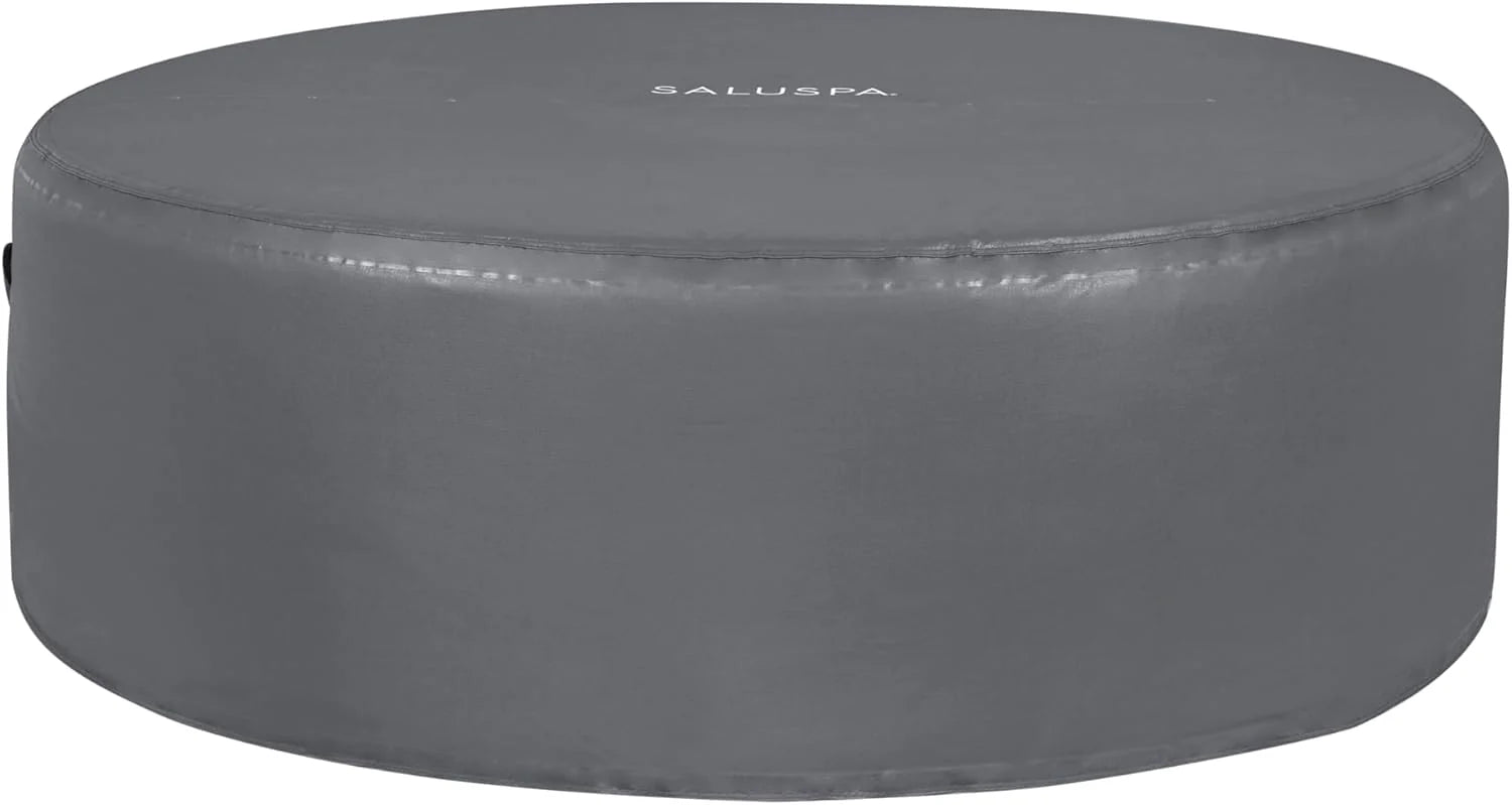 Bestway SaluSpa Miami EnergySense AirJet Inflatable Hot Tub Spa (71 x 26) | Portable Hot Tub with 2 Covers (1 Energy-Efficient Thermal Cover and 1 Standard Cover) | Fits Up to 2-4 Persons | Black